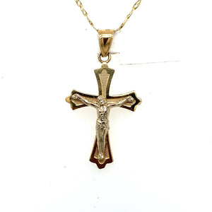 14K Gold Christ Cross Pendant