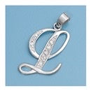 CZ INITIAL PENDANTS