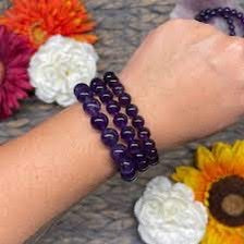 Natural Stone Amethyst Crystal Bracelet