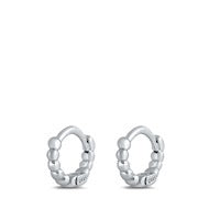 Silver Huggie Earrings