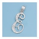 CZ INITIAL PENDANTS