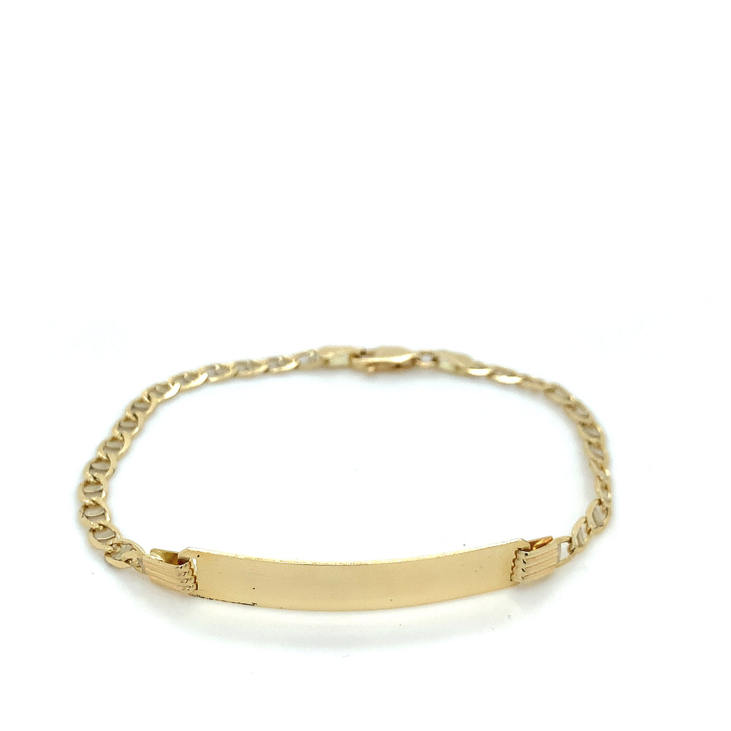 14K Gold Marinero ID Bracelet