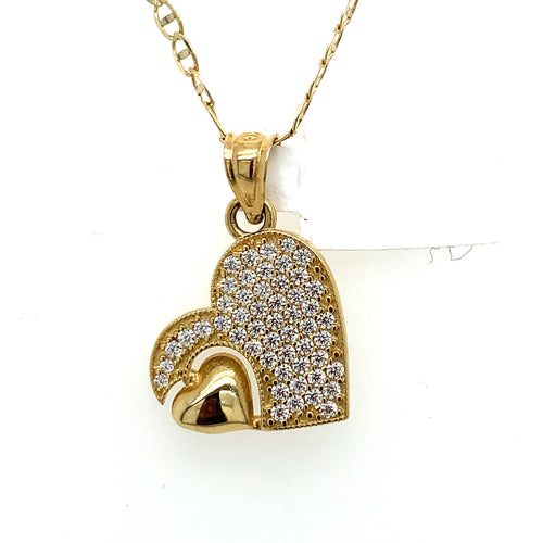 14K Gold Heart Pendant