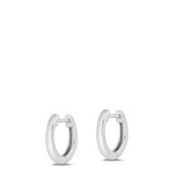 Silver Huggie Earrings