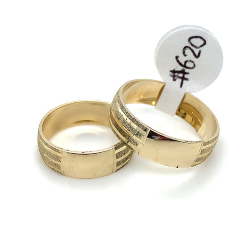 14K Gold Wedding Band Rings
