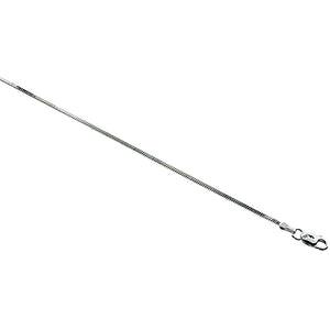 Sterling Silver Square Snake Chain Necklaces & Bracelets 1mm thin Nickel Free Italy