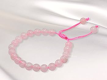 Natural Stone Rose Quartz Adjustable Bracelet