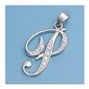 CZ INITIAL PENDANTS