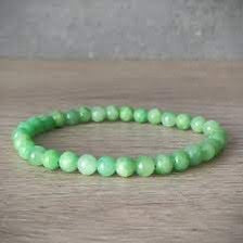 Natural Stone Light Jade Bracelet