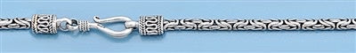 Sterling Silver Bali Byzantine Bracelet 2.5mm