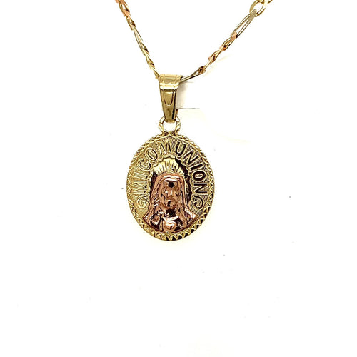 14K Gold My Comunion Pendant