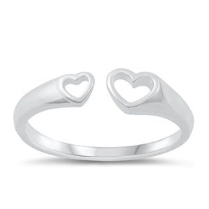 Silver Ring - Hearts