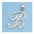 CZ INITIAL PENDANTS