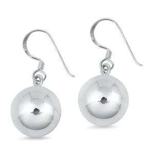 Silver Earrings - Ball