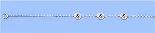Sterling Silver Evil Eye Bracelet