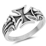 Sterling Silver Independent Cross Ring