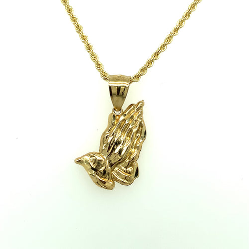 10K Gold Gratitud and Faith Pendant