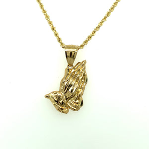 10K Gold Gratitud and Faith Pendant