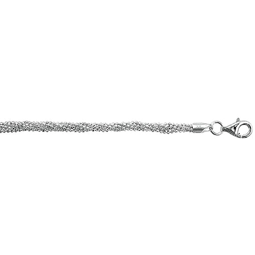 Sterling Silver Strand Faceted Chain