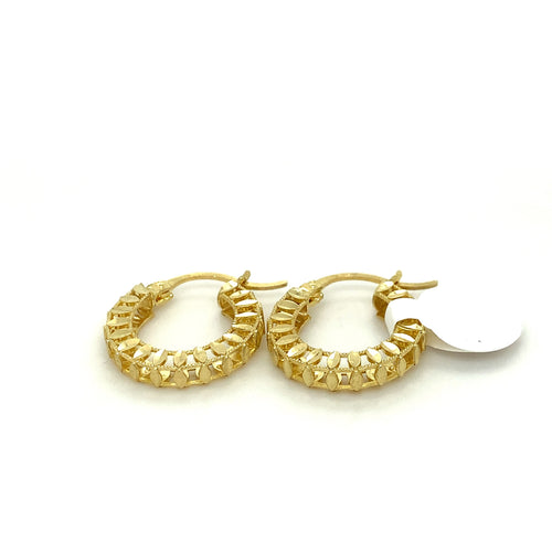 10K Gold Box Earrings