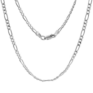 Sterling Silver Figaro Link Chain 3mm
