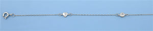 Sterling Silver Heart Anklet
