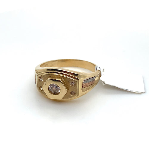14K Gold Mens Ring