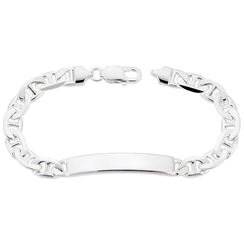 Sterling Silver ID 5MM Mariner Bracelet