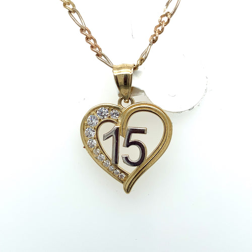 14K Gold Heart 