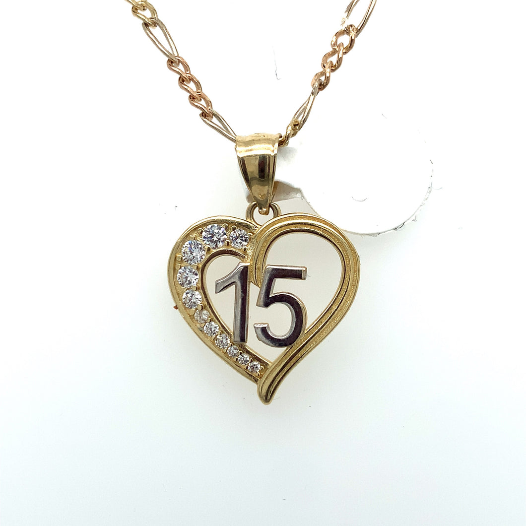 14K Gold Heart 