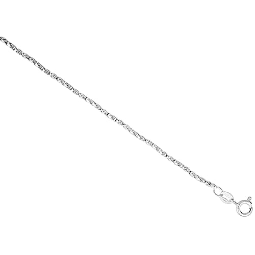 Sterling Silver Twisted Box Chain 1.4mm Chain