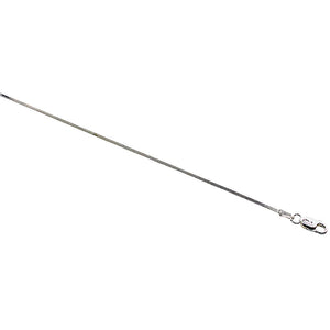Sterling Silver Square Snake Chain Bracelets thin 1mm Nickel Free Italy