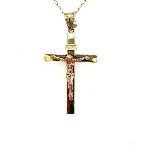 14K Gold Christ Cross Pendant