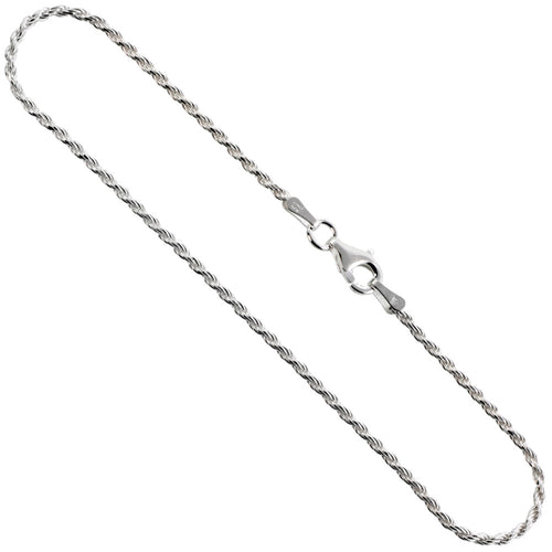 Sterling Silver 1.7mm Rope Chain