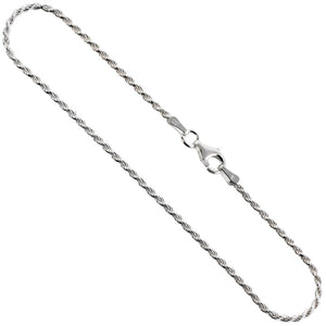 Very Thin 20' Sterling Silver 1mm Rope Chain