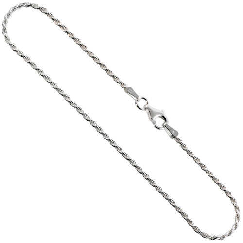 Thin Sterling Silver 1.4mm Rope Chain