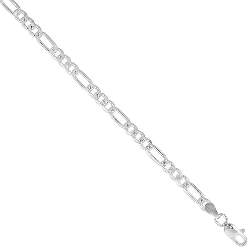 Sterling Silver Figaro 4.5mm Link Bracelets