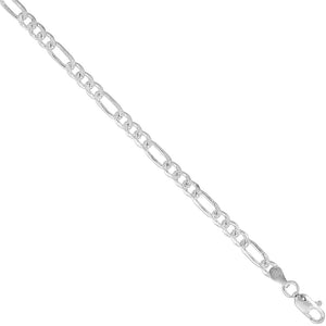 Sterling Silver Figaro 4.5mm Link Bracelets