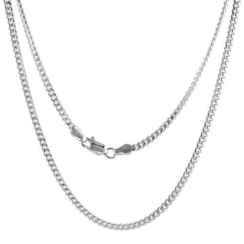 Sterling Silver 2.7mm Miami Cuban Link Chain