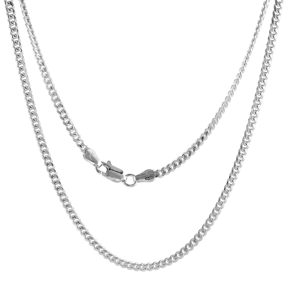 Sterling Silver 2.7mm Miami Cuban Link Chain