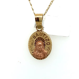 14K Gold My Baptism Pendant