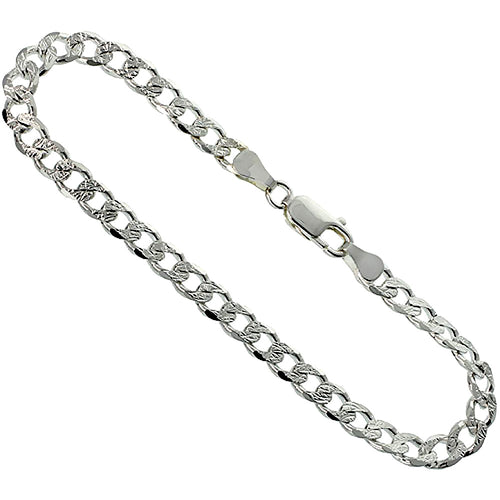 Sterling Silver 5.5mm Curb Cuban Link Chain / Bracelet