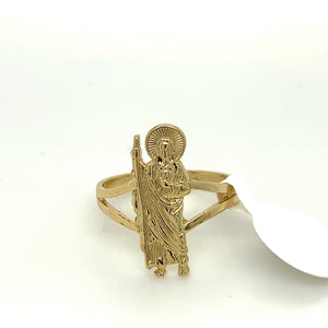 14K Gold Saint Jude Ring
