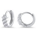 Silver Huggie Earrings