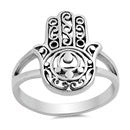 Sterling Silver Hamsa Ring