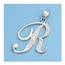 CZ INITIAL PENDANTS