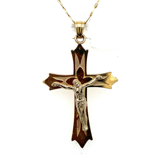 14K Gold Christ Cross Pendant