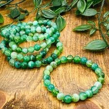 Natural Stone Light Jade Bracelet