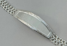 Load image into Gallery viewer, Sterling Silver 2 Row Curb Diamond Cut ID 16mm 8" Bracelet