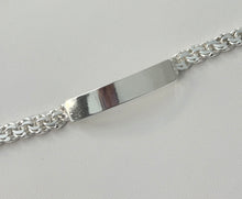 Load image into Gallery viewer, Sterling Silver Link ID 8" Bracelet